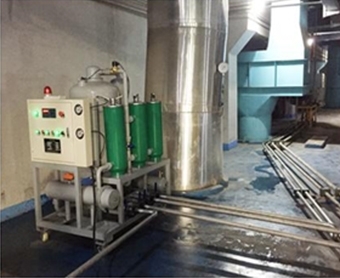QJC系列真空濾油機(jī)在瀘州市垃圾焚燒發(fā)電廠投